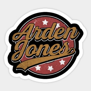 Personalized Name Arden Vintage Circle Limited Edition Sticker